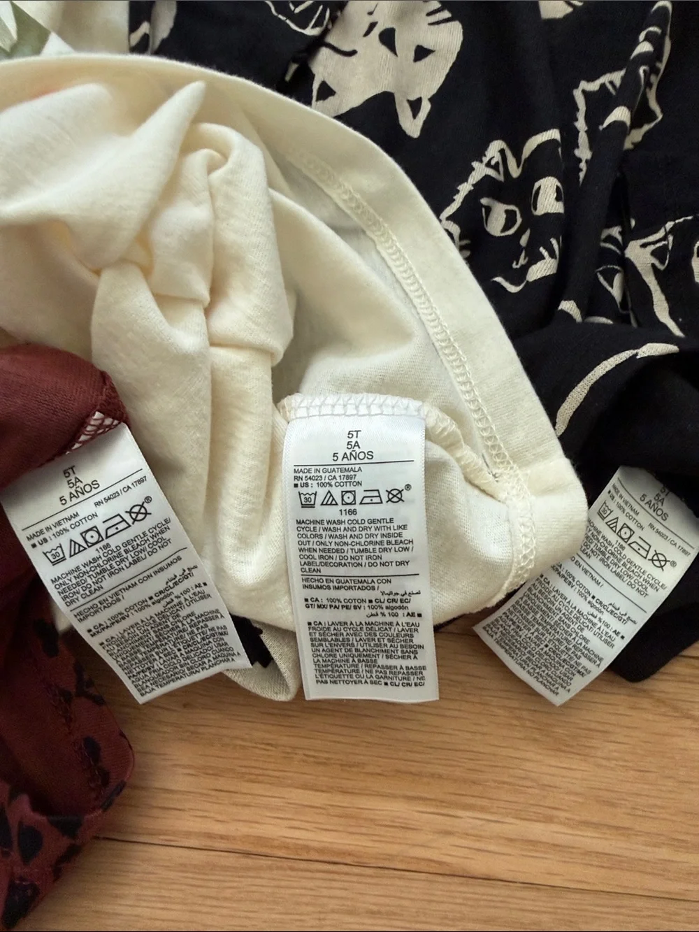 Old Navy Cream Long-Sleeve Tee with Floral Wreath Graphic